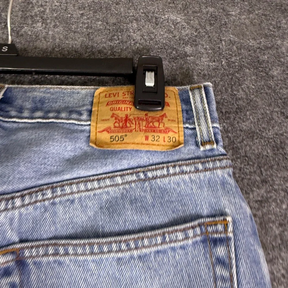 Levis distressing shown